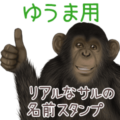 ゆうまへの送信用 サルの名前スタンプ Line スタンプ Line Store ゆうまへの送信用 サルの名前スタンプ Line スタンプ Line Store