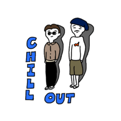 It can be used. "Chill out"stamp.