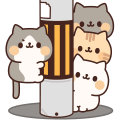 Animation Sticker Full Of Cats Line Stickers Line Store