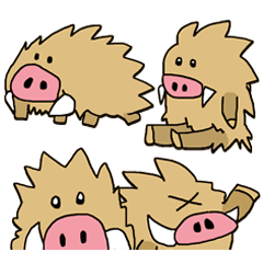 干支 いのしし 亥 Line スタンプ Line Store