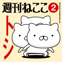 Move"TOSHI"name sticker feature 2