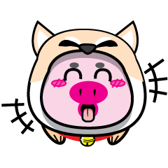 Little pig mascot