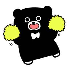 Black bear "Kurokuma" stickers