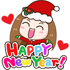 cutiv Happy New Year and Christmas