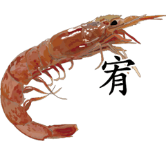 Shrimp Sticker 047