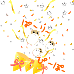Happiness Christmas of Hamster