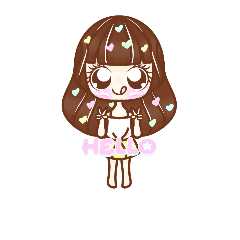 Si Kawaii Lucu Stiker Line Line Store