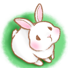Fluffly White Rabbit's Everyday Phrases.