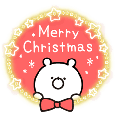 *Animated* Girly Bear "Christmas lights"