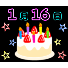 Born on January16-31.birthday cake.
