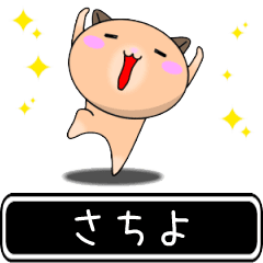 Sachiyo only cute high speed Sticker