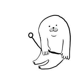 動く 飛んじゃうアザラシ Line スタンプ Line Store