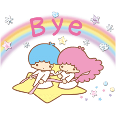 Little Twin Stars: สติ๊กเกอร์ระยิบระยับ