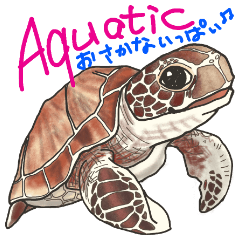 Sticker of the apuatic