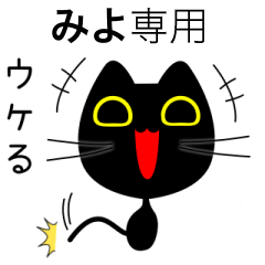 【みよ】専用の黒猫です