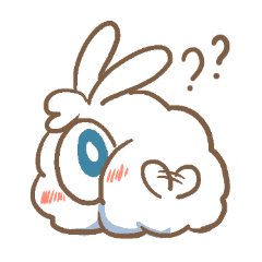 Single Eye Rabbit--White