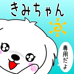 Kimichan only Cute Maltese Sticker