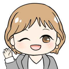 sticker of Teacher Hitomi who loves cats