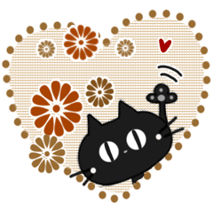 Sticker. black cat(tw)
