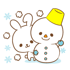 Yukimi rabbit Winter, New Year's Holiday