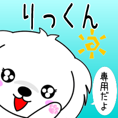 Rikkun only Cute Maltese Sticker