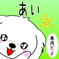 Ai only Cute Maltese Sticker