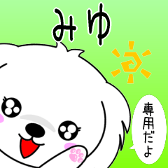 Miyu only Cute Maltese Sticker