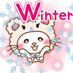Panda cat Pan'nya moving winter english3