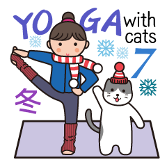 YOGA with cats 7
