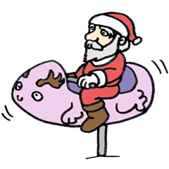 Careless Santa's Christmas stamp