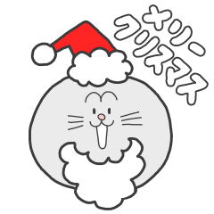 Christmas Sticker Cat and Bear