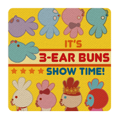 It's 3-ear Buns show time!
