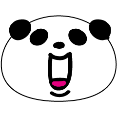 Simple munimuni Panda Sticker