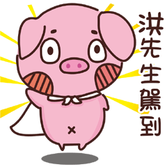 Coco Pig -Name stickers - Mr.Hong