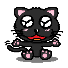 "Tears Character" Mr.Cat! Black Cat Ver.