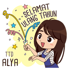 Sticker Nama Alya Line Stickers Line Store