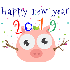 happy new year pig 2019