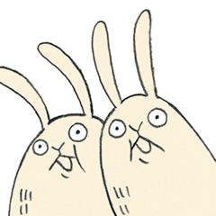 しろいうさぎさん。