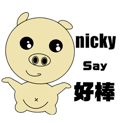 Nicky's name sticker-personal