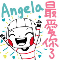 Angela's namesticker