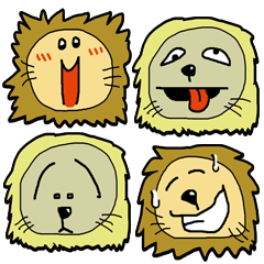 LION crazy funny face