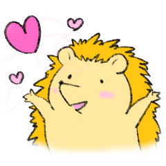 Easy to use lovely hedgehog kun