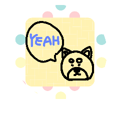 Loose greeting stamp of Shiba dog Siva