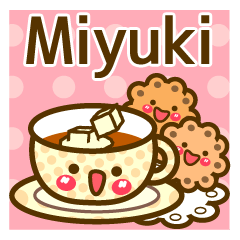 Use the stickers everyday "Miyuki"