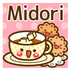 Use the stickers everyday "Midori"