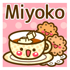 Use the stickers everyday "Miyoko"