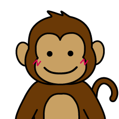 Cute Monkey Loving Bananas