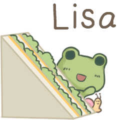 打麵蛙(日常實用) - 姓名【Lisa】專用