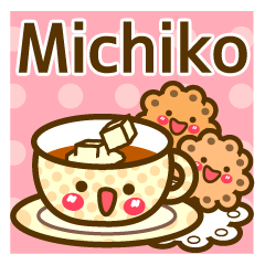 Use the stickers everyday "Michiko"