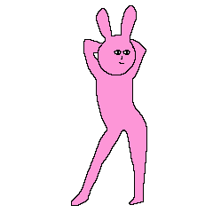 pink of rabbit cammy no.4 sexy pose